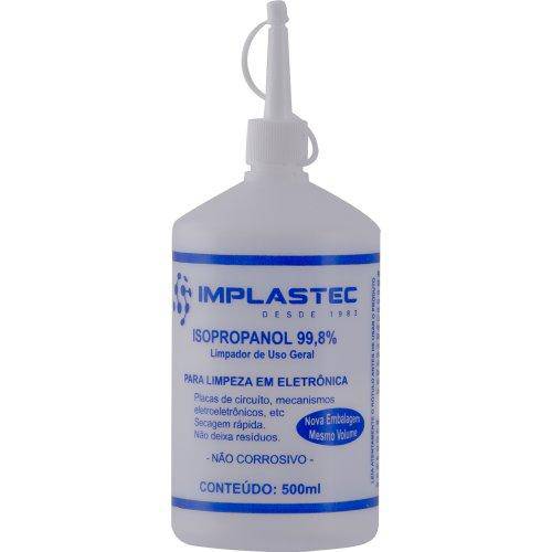 ALCOOL ISOPROPILICO 99,8% - FRASCO 500ML COM BICO APLICADOR