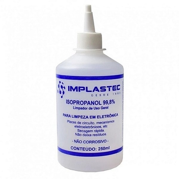 ALCOOL ISOPROPILICO 99,8% - FRASCO 250ML