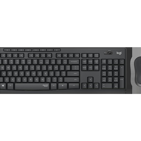 Kit Teclado E Mouse Sem Fio Logitech Mk295 Silent Abnt2 Pt
