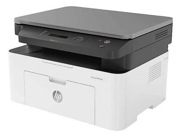 Impressora multifuncional HP Laser MFP 135a branca e cinza 110V