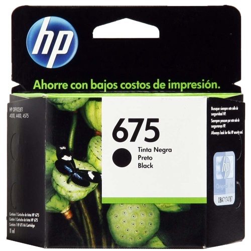 CARTUCHO HP 675 PRETO 11ML