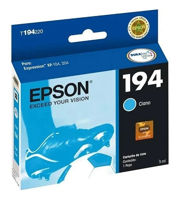 CARTUCHO DE TINTA T194220-BR CIANO 3 ml EPSON