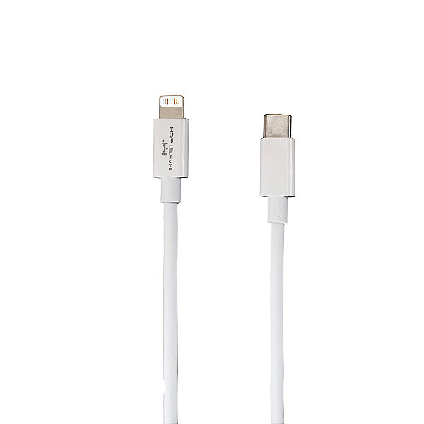 Cabo Usb C Para Iphone Lightning Ca-155ci 1m 30w Branco Maketech