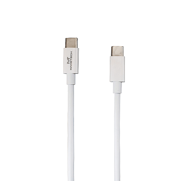 Cabo Usb C para Tipo-c Ca-155cc 1m 60w Branco Maketech