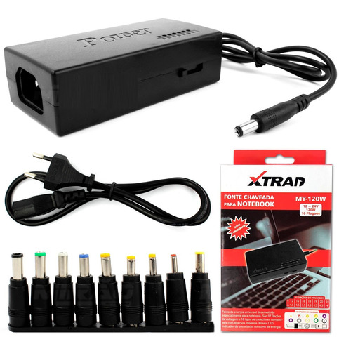 Fonte Para Notebook Universal Manual Chaveada (My-120W)
