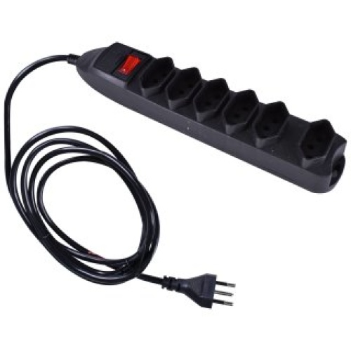FILTRO DE LINHA 6 TOMADAS BIVOLT PRETO 46RFL3060000 ELGIN