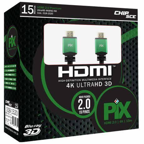 Cabo Hdmi Plus 2.0 4K Hdr 19P 15M Com Filtro 018-1520