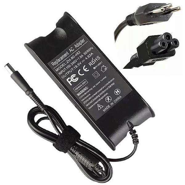 Fonte Para Notebook Dell Inspiron Latitude 19.5v 4.62a 90w 7,4*5,0mm