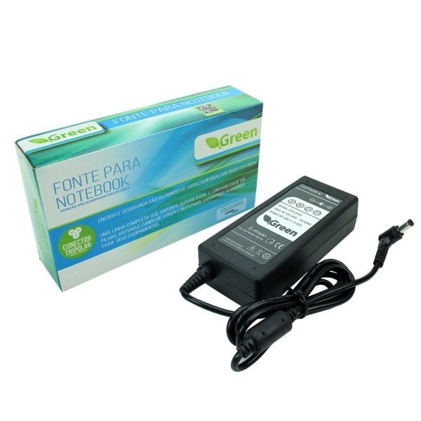 Fonte Para Notebook Positivo Intelbras 19V 3.42A Pino 5,5*2,5mm