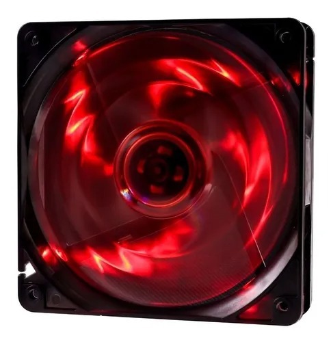 Cooler Fan 4 Leds 120mm Oex F10 120x120x25 Vermelho
