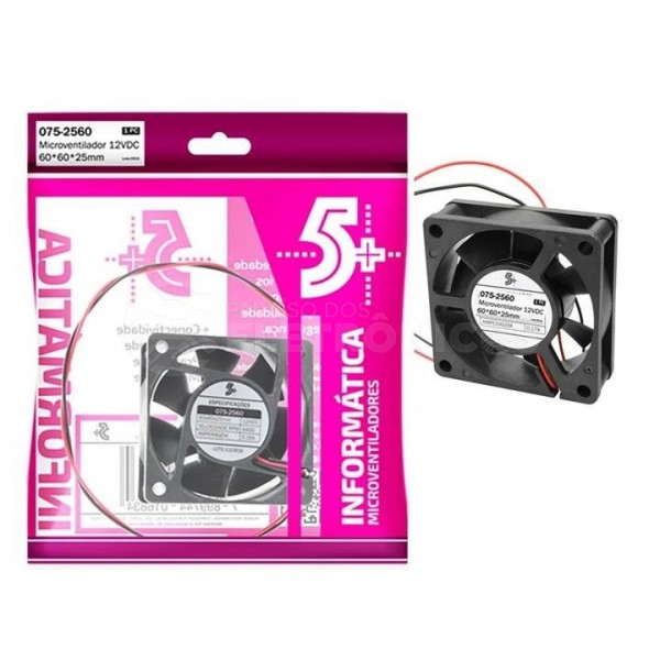 Cooler Ventilador Para Eletronica 60*60*25mm 12v