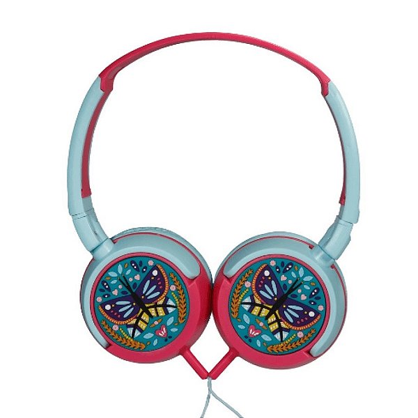 Fone de Ouvido Infantil Butterfly Tiffany Hp306- Oex