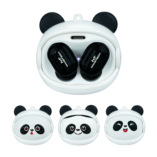 FONE DE OUVIDO BLUETOOTH PANDA EB-730P PRETO MAKETECH
