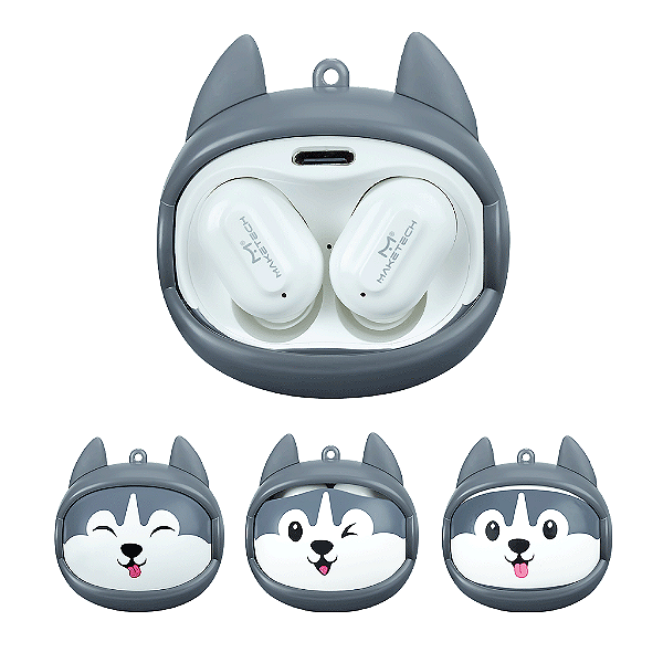 Fone De Ouvido Bluetooth Husky Eb-730 H Branco Maketech