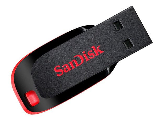 Pen Drive 8gb Sandisk Cruzer Blade Lacrado Original