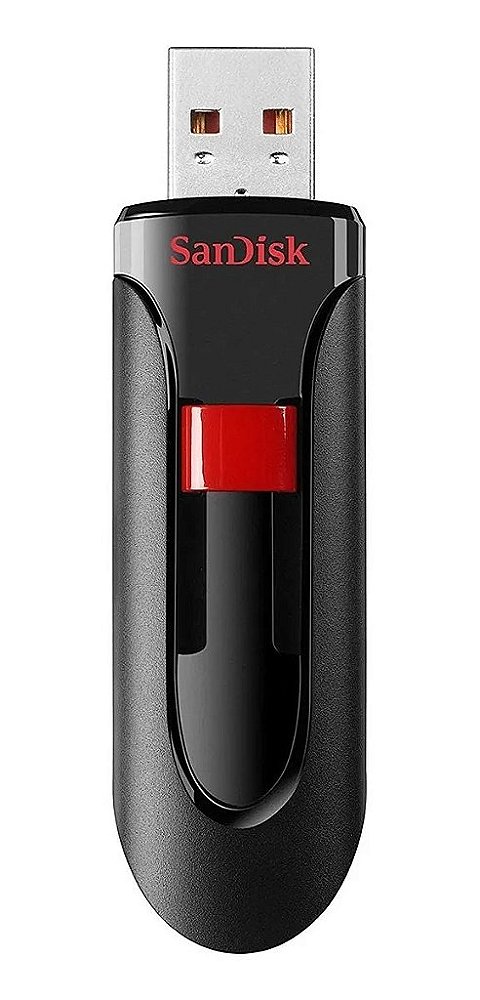 PEN DRIVE SANDISK CRUZER GLIDE SDCZ60 32GB PRETO SDCZ60032GB35
