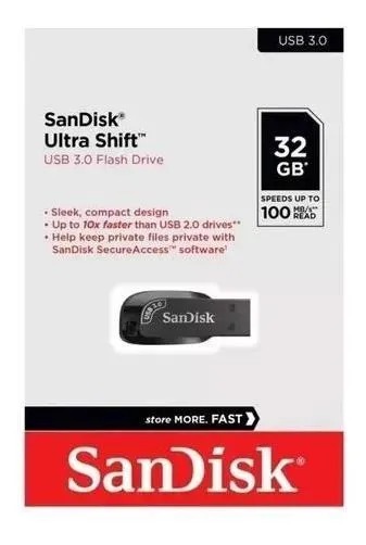 PEN DRIVE SANDISK ULTRA SHIFT USB 3.0  Z410  32GB