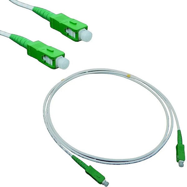 Cabo Cordão Fibra Óptica Patch Cord Conector Sc-apc 1,5m
