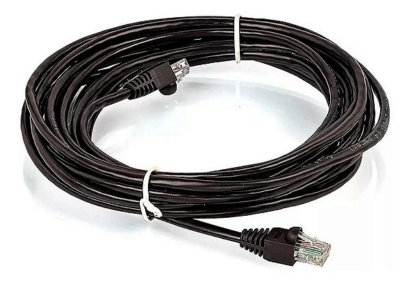 Patch Cord Cat.5E 10M Preto Pc-Ethu100Bk Plus Cable