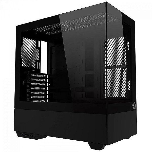 Gabinete Gamer Redragon Aquario Reflect Flow Preto Ca606B