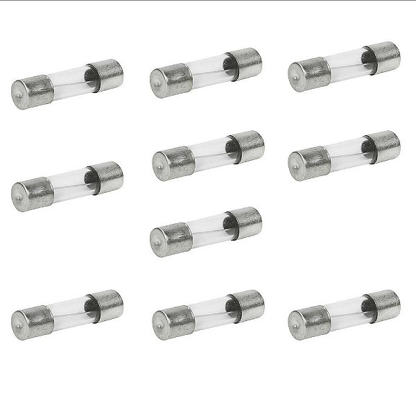 10 Fusivel Eletronico Para Filtro De Linha 250v Tomada 7amp