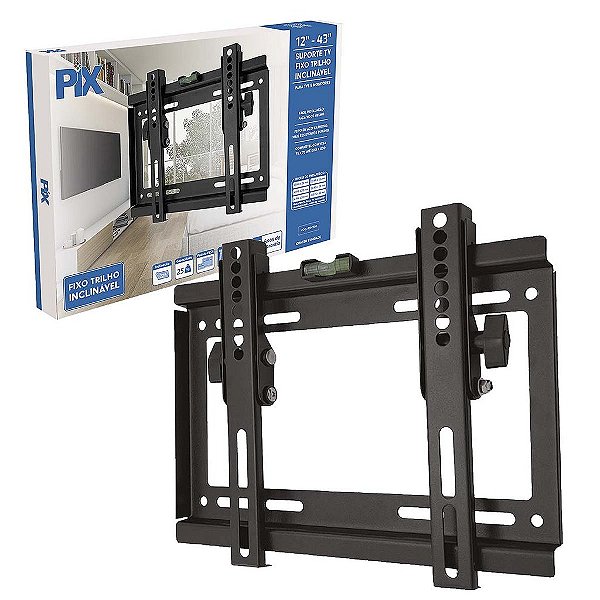 Suporte Para Tv Led Lcd Universal Trilho Inclinável 12 a 43