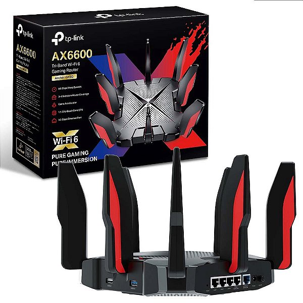 Roteador Wi-fi 6 Gamer Tri Band Ax6600 Archer Gx90 Tp-link