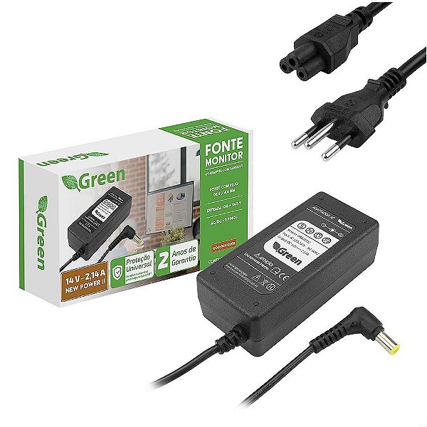 Fonte Para Monitor Samsung S19a300b S20a300b Ls20c 14v 2,14a