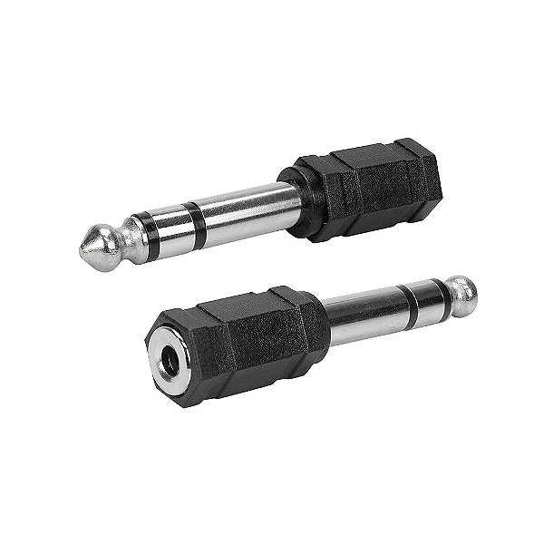 Adaptador P10 Plastico P10 Estereo Para P2 Femea J2 Estereo