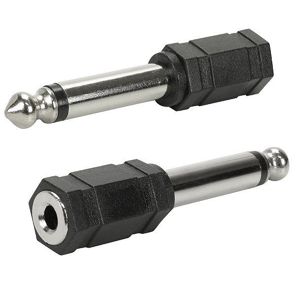 Adaptador De Áudio P10 Mono Para P2 J2 Mono