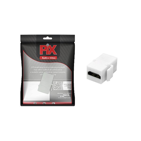 Pix Plug Keystone Hdmi Fêmea Emenda 1.4 E 2.0 Tomada Espelho