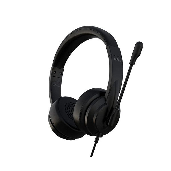 Headset Fone De Ouvido Aplus H373 Driver 40mm Usb Preto