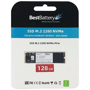 Ssd BestBattery 128Gb M.2 Nvme Pcie Gen3 1700mb/s Gravação