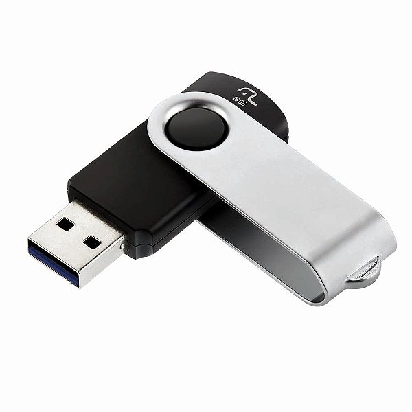 Pendrive Usb 3.0 Twist Preto 16Gb Multilaser