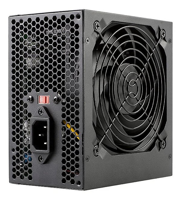 Fonte Atx 350 W Ps-350 Bk Sem Cabo De Forca Preto C3 Tech