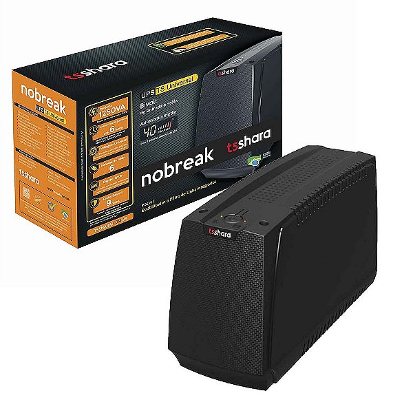 Nobreak 1250va Universal 24v 2 Bat 5ah 6 Tomadas Bivolt Auto