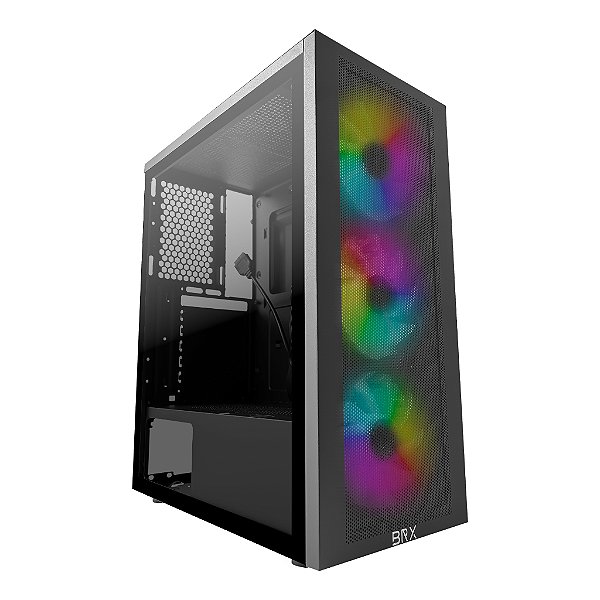 Gabinete Gamer Atx Brx Led Rgb ZEPHYRA 3x Fans Rgb Ca-056