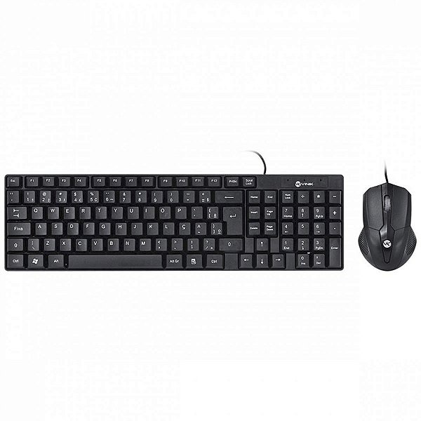 Combo Teclado E Mouse Office Cc200 Usb Preto 33054 Vinik