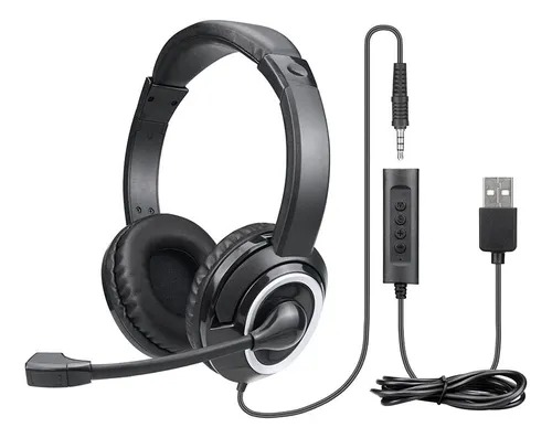 fone Headset Com Fio Hf600 Conexão P3 E Usb - Ph427 multi