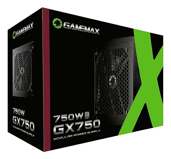 Fonte 750w 80 Plus Gold Pfc Ativo Gamemax Gx-serie Gx-750