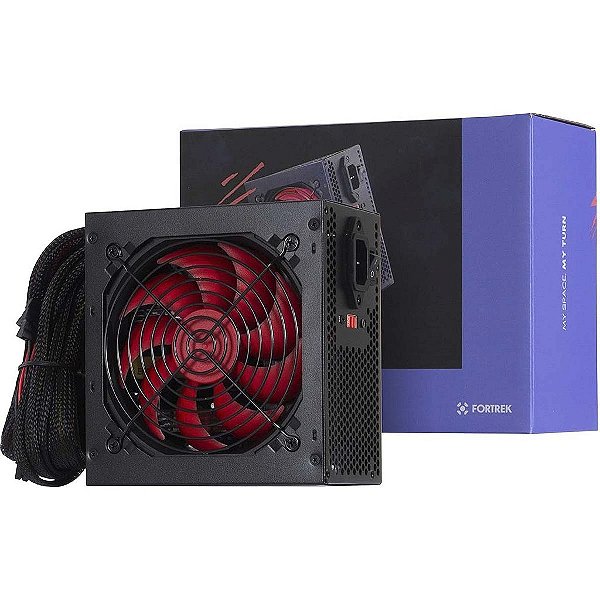 Fonte Gamer Atx 500W Reais Sata Crusader 76955 Fortrek