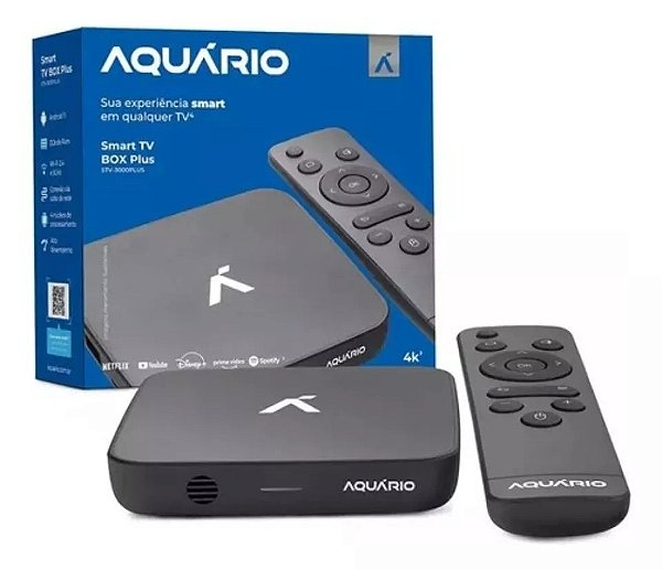 Smart Tvbox Plus Aquario Wifi 5Ghz 2Gb/16Gb Netflix Prime