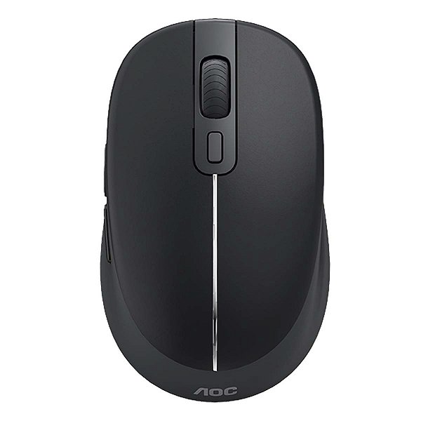 Mouse Optico Sem Fio Aoc 2,4Ghz Office Preto 1600dpi Ms220B