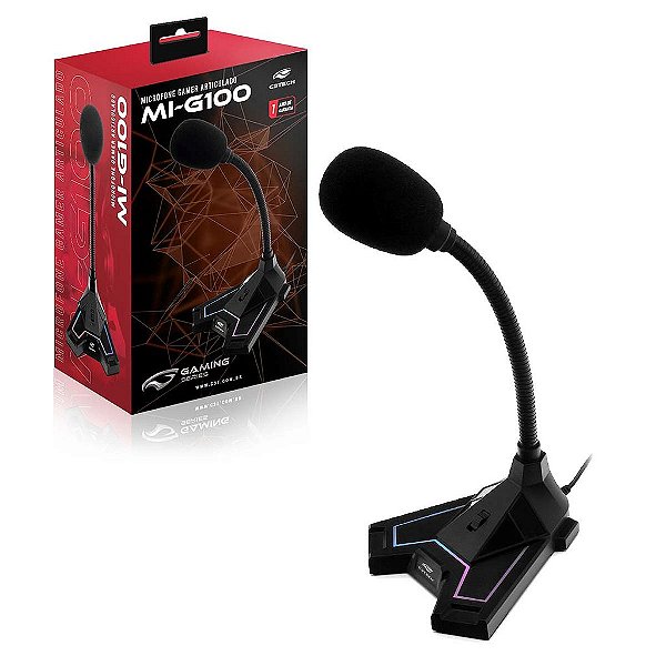 Microfone Gamer Condensador Usb Rgb Para Ps4 Windows 10 11