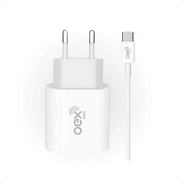 Kit 2 em 1 Carregador C/ Cabo Tipo-C 20w CG500 p/ Smartphone