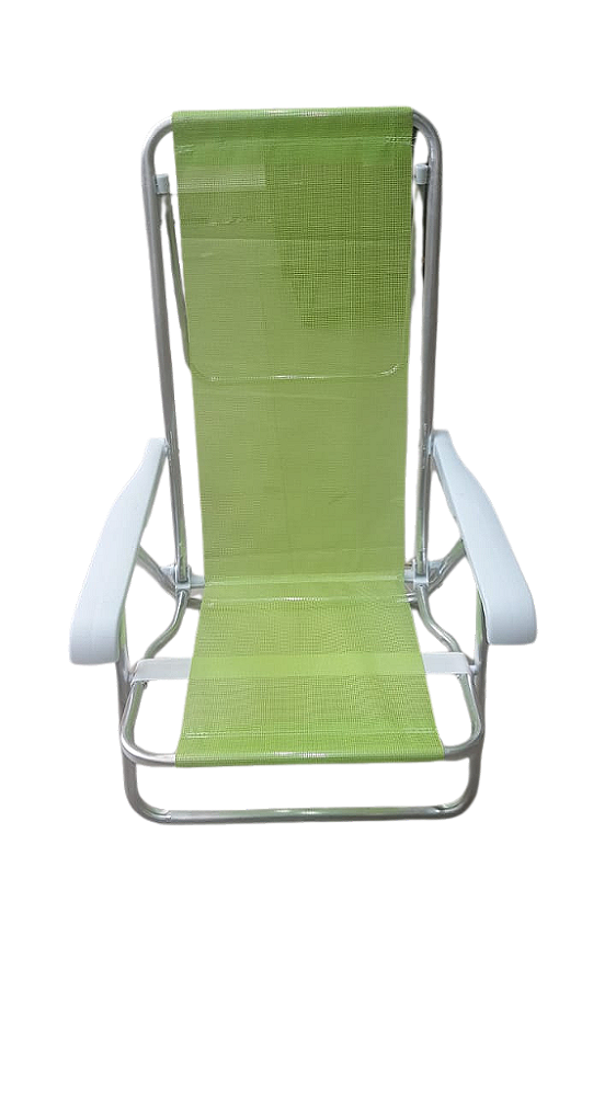 CADEIRA RECLINAVEL 8POSIÇÕES ALUMINIO VERDE LIMÃO lancamento