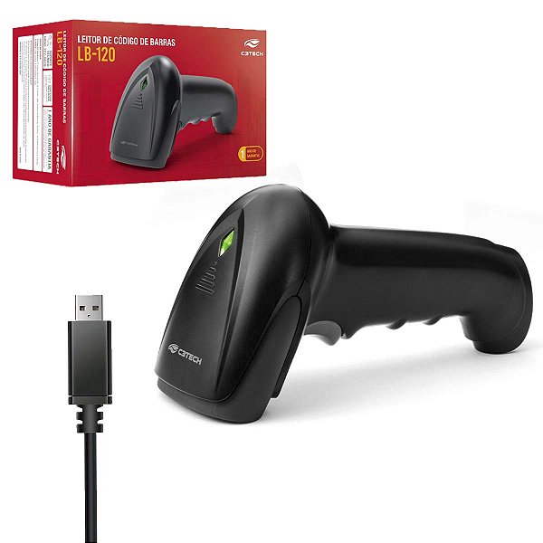 Leitor Código Barras C3Tech Qr Code 1D/2D Com Fio Usb