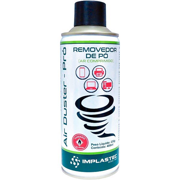 Air duster pro ar comprimido 230G/164ML implastec