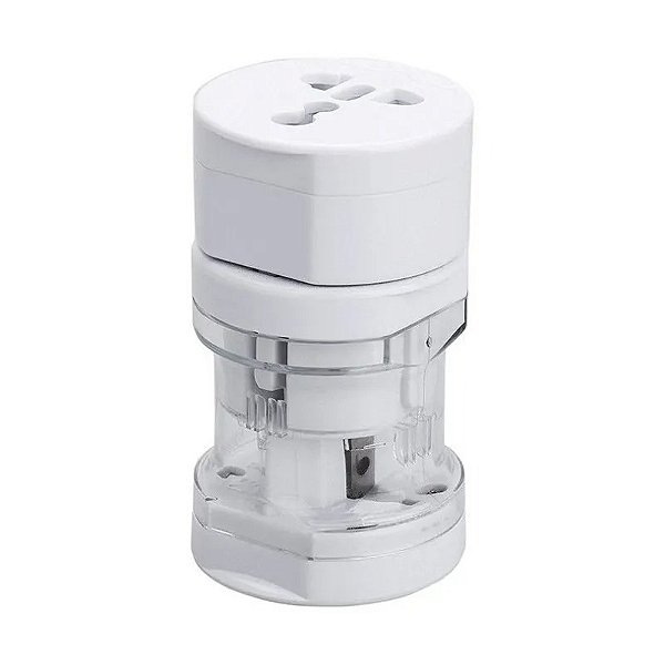 Adaptador Tomada Universal Viagem Europeu Americano Asia Uk
