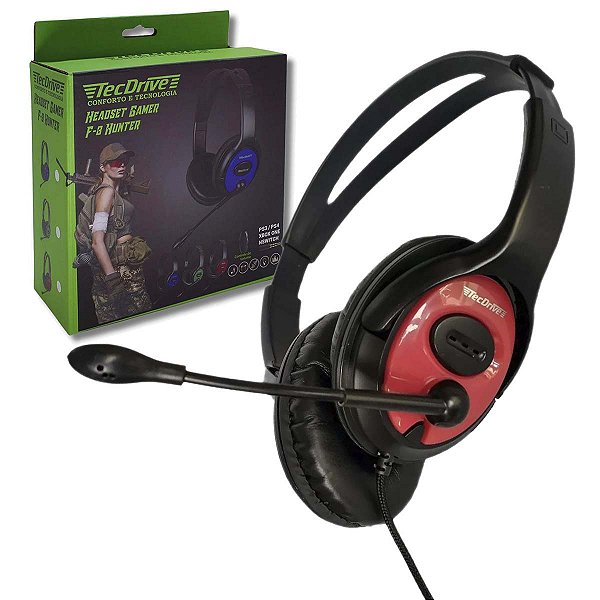 Fone De Ouvido Headset Gamer P3 Para Ps4 XBOX Note Vermelho